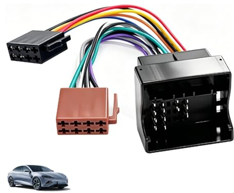 Adaptateur ISO, Faisceau Autoradio 16 Broches pour Citroën Peugeot Faisceau Câble Conversion Radio d’Origine vers ISO Standard Installation Plug Play sans Coupe Câble Remplacement Lecteur CD Autoradio