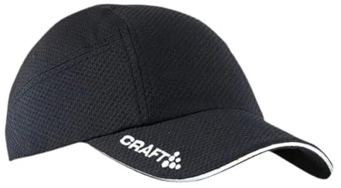 Craft Propsosed Value Schildkappe, Running Cap, Leicht und Atmungsaktiv, Quick-Dry Sportkappe, Verstellbarer Verschluss, Integriertes Schweißband, Cap aus Mesh-Stoff, One-Size, Unisex