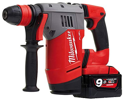 Milwaukee SDS Plus Marteau perforateur sans fil, m18chpx Batterie de 902 X, 2 x 18 V/9 Ah Li-Ion, 1 pièce, 4933451469