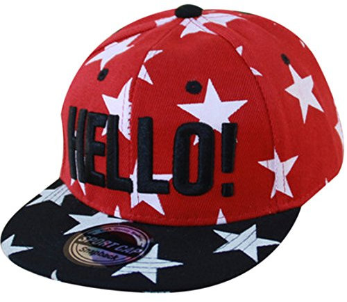 Thenice Kind Hip-Hop Cap Baseball Kappe Hut (Star Rot)