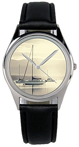 KIESENBERG Geschenk für Segler Schiffer Kapitän Bootsbesitzer Uhr B-2792