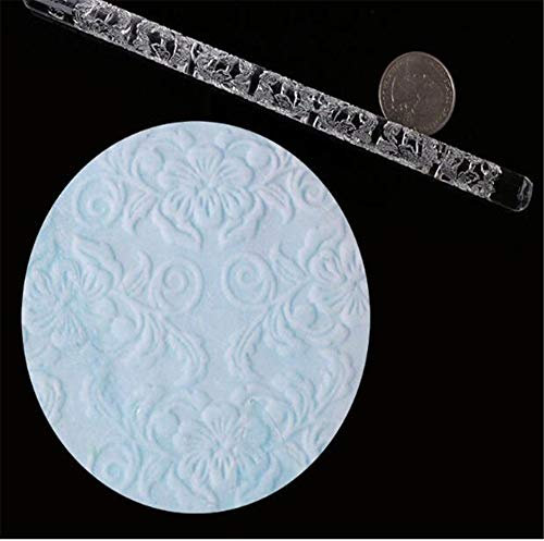 Valink Farfalla/Fiori Forma 3D Trasparente Ripieno Rilievo Mattarello, Goffrato Consistenza Roller, Biscotto Torta Decorazione Strumenti, Fatto a Mano Torta Dough Sugarcraft Creazione Strumenti