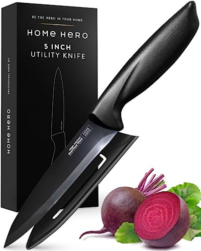 Home Hero Couteau Cuisine en Acier Inoxydable - Santoku Couteau Japonais - Couteau Office - Couteaux et Ustensiles de Cuisine