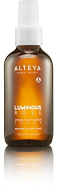 Alteya Оrganic Luminous Rose Hydrating Flower Toner 120 ml – Certified Organic – Purifying, Balancing, Revitalizing – All Skin Types