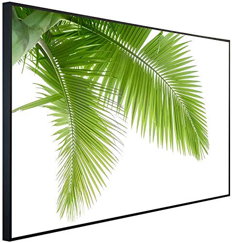Ecowelle Infrarotheizung mit Bild | 900 Watt | 60x120 cm | Infrarot Heizung| | Made in Germany| a 67 grüne Blätter