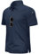 TACVASEN Lightweight Polo Shirts for Men Short Sleeve Work Polo T-Shirt Quick Dry Golf Tops Tactical Combat Shirt Navy Blue,M