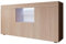 MB Muebles Bonitos, Aparador Sefora con Luz LED para Salón Comedor Moderno, Mueble TV de Melamina Mate, Color Sonoma, 135x72x34 cm