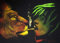 Targets Poster Store Bob Marley With Lion Smoking, 30,5 x 45,7 cm