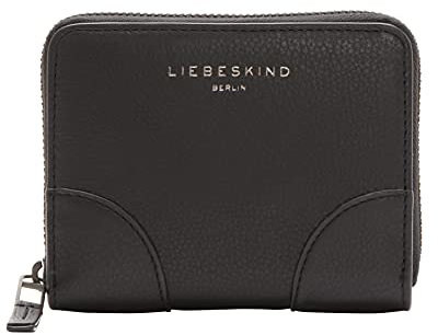 Liebeskind Berlin Audre Conny Geldbörse, Black, Medium (HxBxT 10.0cm x12.5cm x2.0cm)