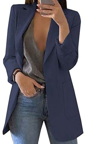 BAIXIAOCHI Giacca Da Abito Da Donna Temperamento Slim Cardigan A Maniche Lunghe Con Risvolto Primaverile E Autunnale