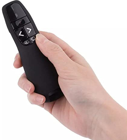 Ovegna PL3 : Télécommande PowerPoint Laser Diaporama Pointeur Rouge pour Diapo et Présentation Professionnelle à distance Sans Fil