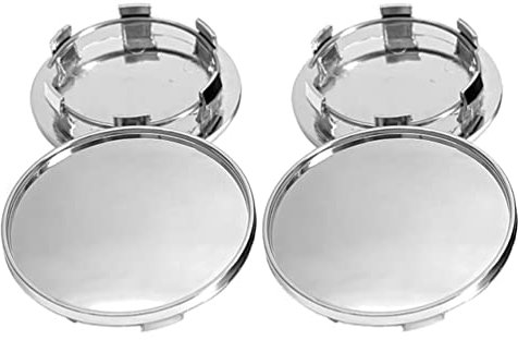 4 Stück kein Logo 69 mm Radnabenkappen Felgennabenkappen Radkappenabdeckung passend für 65 mm Autoräder Aufkleber für Audi