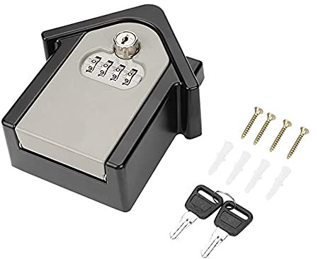 Aluminium Doppelpasswort Schlüsselkasten Wandsafe