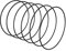 Worown 6 Stück 15cm Metallringe zum Basteln, Schwarz Metallring, Deko Ringe zum aufhängen für die Herstellung von Hochzeitskranzdekor und Wandbehang