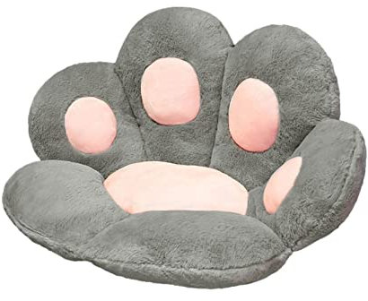 Jomewory Gefüllte Katzenpfoten Kissen, Niedliches Sitzkissen, Katzenpfoten Stuhlkissen Schreibtischstuhlkissen Weiche, mit Rückenstütze, Für Bürostühle zu Hause oder Im Auto