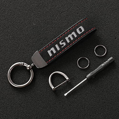 GALGAN Auto Männer und Frauen Schlüsselanhänger für Nissan Nismo Almera Tiida Sunny Qashqai Skyline Juke X-TRAI March Schlüsselring,13 * 3cm-A