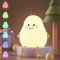 IGTOPS LED Nachtlicht Kinder mit 7 Farbwechsel und Timer, Baby Stilllicht Nachtlampe Silikon Nachttischlampe, Wiederaufladbare Tischlampe Baby Nachtlampe Touch Nachttischlampe