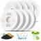 Cat Water Fountain Filters, 8 Pack Triple Action Water Fountain Filter, Replacement Cat Drinking Fountain Filters, Activated Carbon Filter Compatible with 3L Flower Pet Water Dispenser Fountain