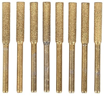 Nagoyuki 8 StüCk Diamant KettensäGen SchäRfen Feile mit Hoher HäRte, Diamant SchäRfen KettensäGen Feile (5/32, 4,0 Mm)