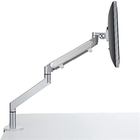 Monitor-Tischhalterung Einzelmonitor-Halterung, höhenverstellbare Monitorhalterung aus Aluminium, Gasfeder-Monitor-Tischhalterung for 17-32 Zoll LCD-LED-Bildschirm Computermonitor-Ständerhalter ( Colo
