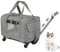 Transporttasche mit Rollen für Katze und Hunde, Tragetasche mit Teleskopgriff und Abnehmbaren Rädern, Faltbare Haustiertrage Transportbox mit Trolley für Kleine Mittelgroße Hund und Katzen (Grau)