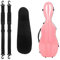 Custodia Per Violino 4/4 Custodia Rigida Classica In Fibra Di Carbonio Composita A Grandezza Naturale Con Zaino E Copertura Protettiva (Colore : Rosa)