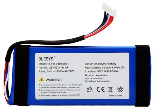 BLESYS Batterie pour JBL Boombox 1 GSP0931134 01, JEM3316, JEM3317, JEM3318