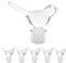 SOLUSTRE Set of 6 Unique Wine Bottle Stoppers Creative Bottle Protectors Sealing Gently Pull Design