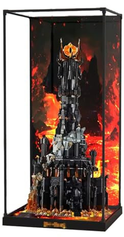 Acryl-Vitrine für Le-go 10333 – für Herr der Ringe: Barad Dur Modell – robuster Schutz für Ihre Sammlung (Modell nicht im Lieferumfang enthalten) (Option C)