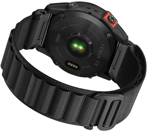 Osinaga Armband für Fenix 8 51mm/Fenix 7X Pro/Fenix 7X/Fenix 6X/Fenix 6X Pro/Fenix 5X/Fenix 5X Plus, 26mm Nylon QuickFit Sport Armband für Fenix 3/Fenix 3 HR/3 Sapphire/7X Sapphire Solar/D2 Delta PX