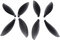 Drfeify RC-Propeller, CCW CW-Propellerblätter mit Schraubenschlüssel, Leichte RC-Quadcopter-Ersatzteile, Drohnenblätter für Parrot Anafi