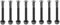 PATIKIL Hardware para Skateboard 1-1/4 / 31mm, 8 Piezas Tornillos y Tuercas de Montaje de Tabla de Skate de Acero al Carbono Cabeza Phillips para Cruiser, Negro