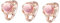 DEARMAMY 3st Mädchen Klingeln Strassband Paare Klingeln Ringe Für Mädchen Vergoldete Ringe Mädchen Ringe Ring Aus Rosenquarz Versprechensringe Für Paare Freundin Ringe Rosa