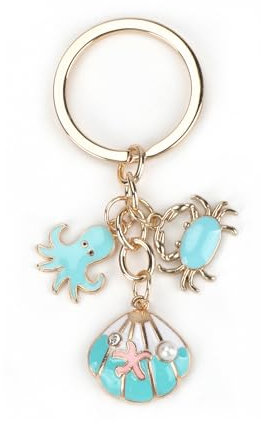 Tranbath Schlüsselanhänger Mit Meeresmotiven, Personalisierte Geschenke Für Frauen, Valentinstag, Glücksbringer Für Schulanfang, Ideal Als Geburtstagsgeschenk Für Guter Freundin Oder Zur Einschulung