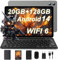 JUEDUR Neueste Android 14 Tablet 10 Zoll, 20GB RAM+128GB ROM(1TB TF), 5G+2.4G WiFi 6, Octa-Core 1.8 GHz, Widevine L1, 1280 * 800, 6000mAh, 5MP+8MP, BT5.0, Mit Tastatur und Maus - Mars Grau