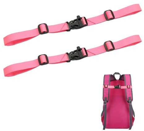 2 Stück Brustgurt Rucksack Kinder Verstellbarer Brustgurt Rucksack,Brustgurt für Schulranzen Rucksackriemen Nylon Mit Rucksack Schnalle,Schnellverschluss Rucksackgurt Rucksack Zubehör für Wandern