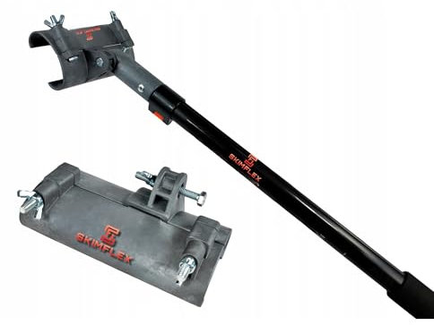 Skimflex Plastering Skimming Spatula Superspat Pro Ultraflex Blade Stainless Steel Aluminium Body (1.8 ext Pole/Bracket)