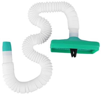 1 tuyau d'extension télescopique universel en ABS pour climatisation de voiture - Sortie A/C - Blanc et vert