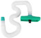 1 pieza de aire acondicionado para coche, tubo de extensión telescópico, universal, ABS, salida A/C, color blanco y verde