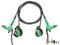 HSIRYAOHD MTB 4 Piston Hydraulic Disc Brakes Set Right Front 800mm Left Rear 1600mm Bilateral Brake With Aluminum Alloy Lever & Brake Pads & Caliper IS/PM Adapter