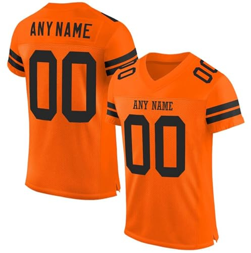 Personalisiert American Football Trikot Herren Sporthemden, Personalisiertes T-Shirt, S-7XL