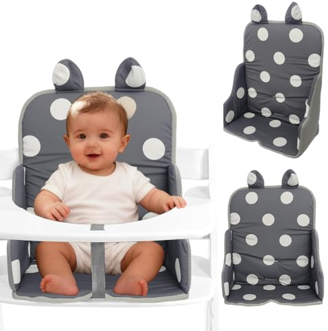 SKIKHN Sitzauflage Für Hau-cks Hochstuhl,Baby Sitzkissen Stuhl,Gepolstertes Sitzkissen,Waschbar Sitzverkleinerer für Hochstuhl,High Chair Cover für Treppenhochstuhl,Für 3-und5-Punkt-Gurt Hochstühlen