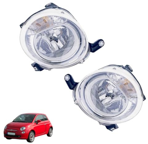 COPPIA FARI PROIETTORI FANALI ANTERIORE SUPER DX SX H7 COMPATIBILE CON FIAT 500 07 08