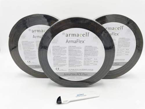 Armaflex 3 Rollen ACE Plus Klebeband/Tape + Original ISOFIT Cuttermesser | Selbstklebend