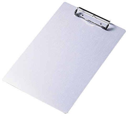 Durable Aluminium Klemmbrett DIN A4, silber, mit Klemmfeder - 227 x 344 x 1 mm, 339023