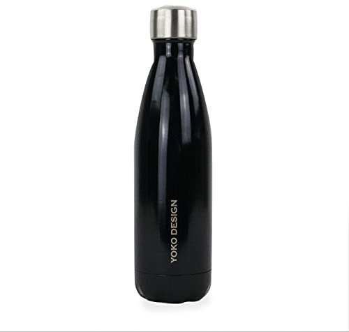 Yoko Design - BOUTEILLE ISOTHERME BRILLANT 500 ML NOIRE