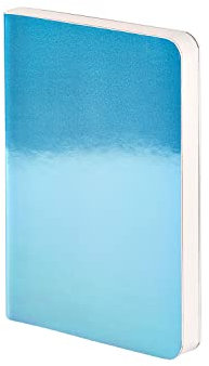 Nuuna Notizbuch A6 | Pearl S - Blau | Dotted Journal | 2,5mm Punktraster | 176 nummerierte Seiten | 120g Premium-Papier | holographisches Cover | vegan | nachhaltig produziert in Deutschland