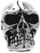 Kiss of Leather zierliche Bartperle Haarperle Totenkopf aus Edelstahl 4mm Innendurchmesser