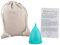Original QUEEN CUP Menstruationstasse 100% medizinisches Silikon | Deutsches Zertifikat | Perioden Tasse inkl. Beutel + Anleitung Größe L