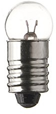 SPAHN-10 Stück Glühlampe 6V 350mA 2,1W E10 11x24mm Glühbirne Lampe Birne 6Volt 2,1Watt neu 10er Pack